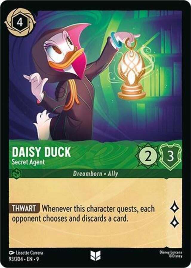 Disney Lorcana: Fabled UNCOMMON Daisy Duck - Secret Agent #93/204