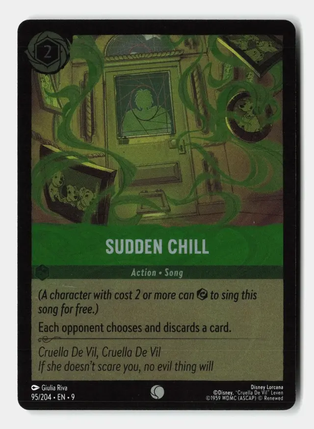 Disney Lorcana: Fabled COMMON FOIL Sudden Chill #95/204