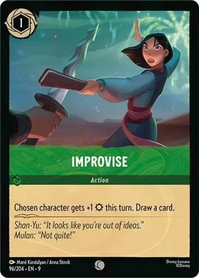 Disney Lorcana: Fabled COMMON FOIL Improvise #96/204