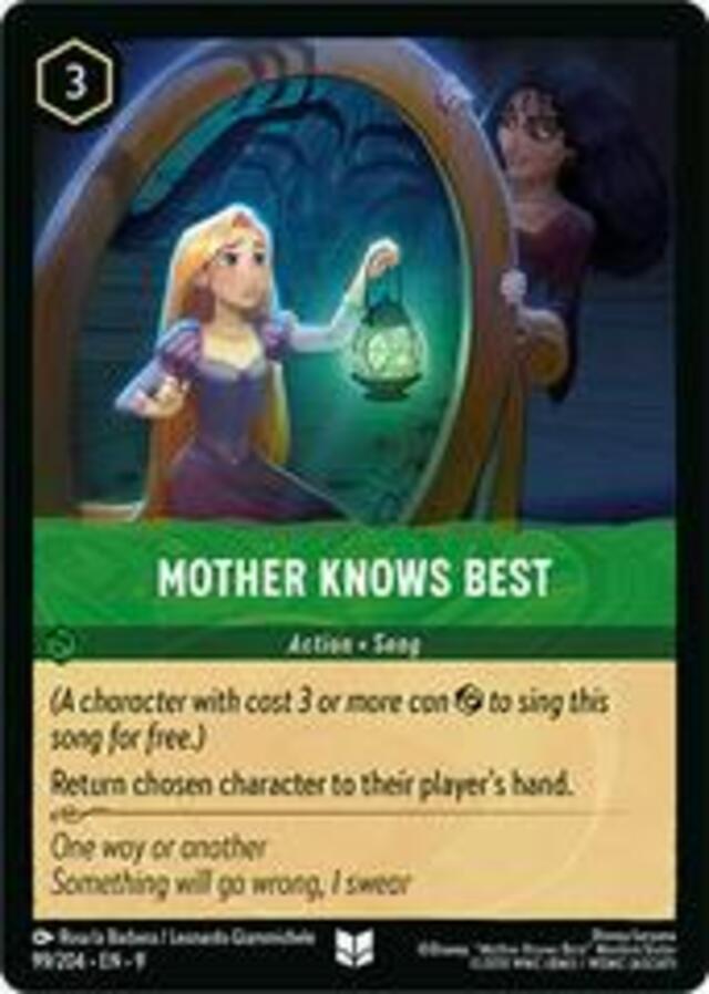 Disney Lorcana: Fabled UNCOMMON Mother Knows Best #99/204