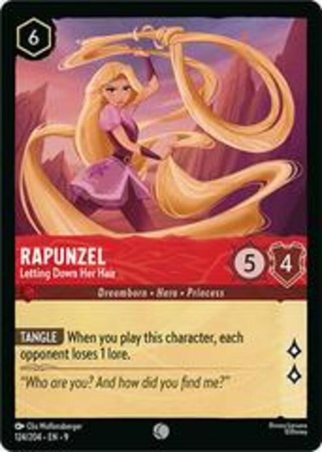 Disney Lorcana: Fabled COMMON Rapunzel - Letting Down Her Hair #124/204