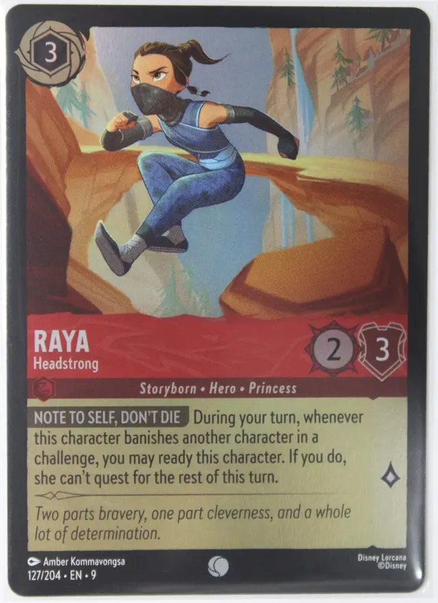 Disney Lorcana: Fabled COMMON FOIL Raya - Headstrong #127/204