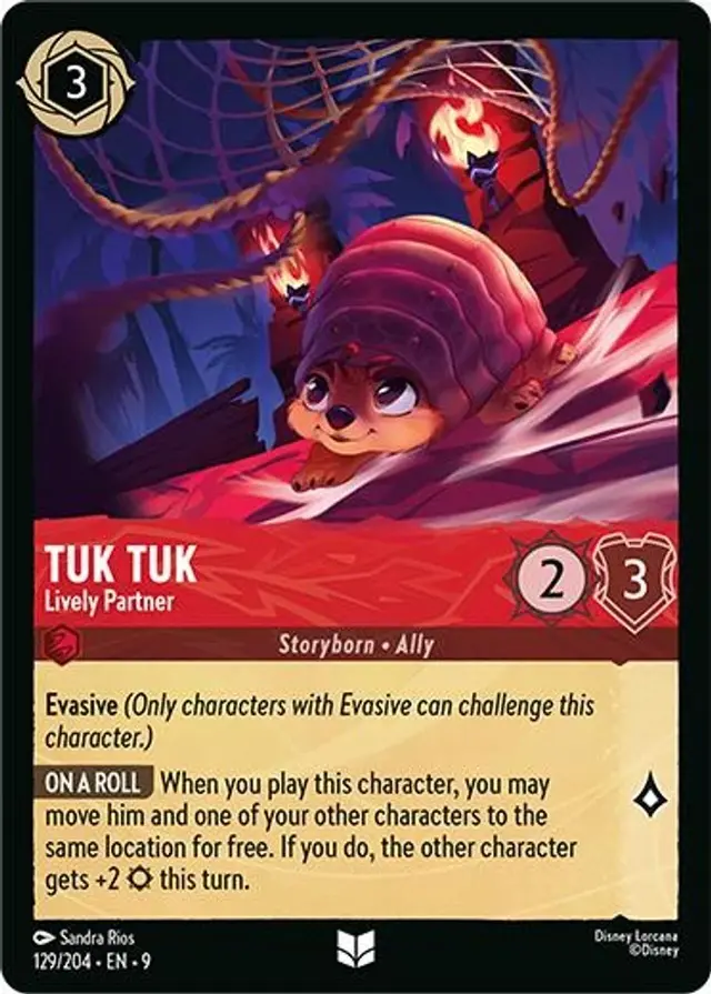 Disney Lorcana: Fabled UNCOMMON FOIL Tuk Tuk - Lively Partner #129/204