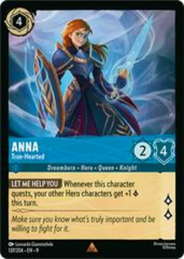 Disney Lorcana: Fabled RARE Anna - True Hearted #137/204