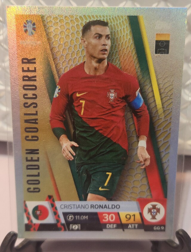 Cristiano Ronaldo #GG9 2024 Topps Match Attax UEFA EURO Golden Goalscorer
