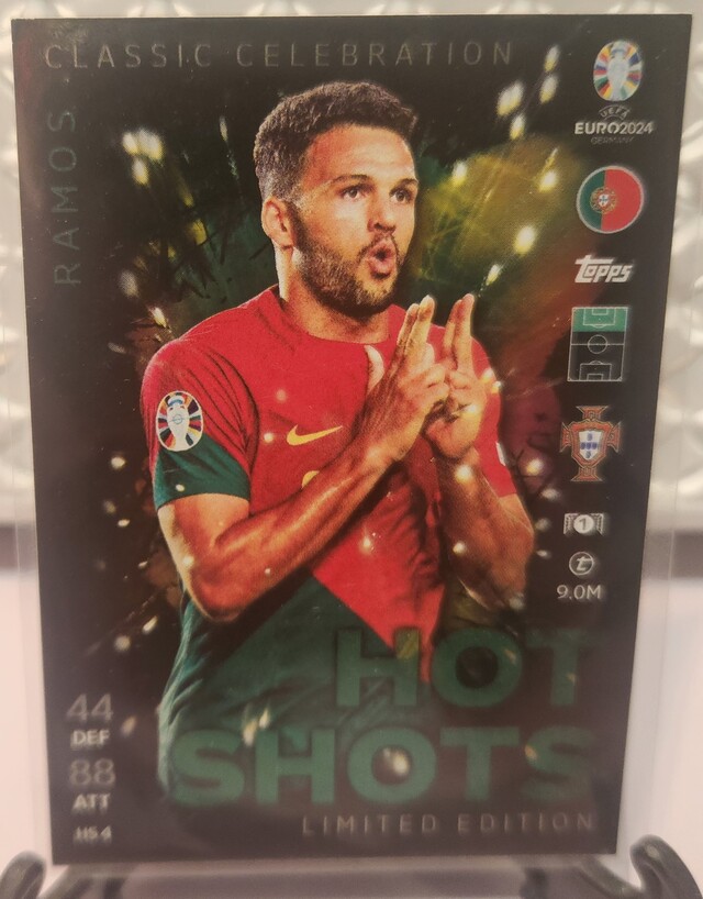 Goncalo Ramos #HS4 2024 Topps Match Attax UEFA EURO Hot Shots Limited Edition