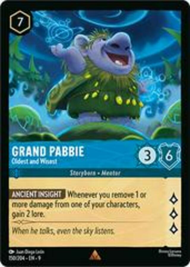 Disney Lorcana: Fabled RARE Grand Pabbie - Oldest And Wisest #150/204