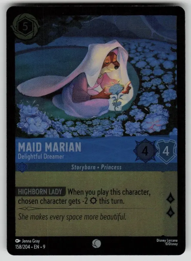 Disney Lorcana: Fabled COMMON FOIL Maid Marian - Delightful Dreamer #158/204