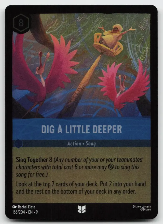 Disney Lorcana: Fabled UNCOMMON FOIL Dig A Little Deeper #166/204