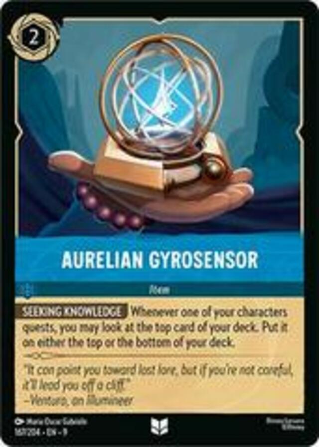 Disney Lorcana: Fabled UNCOMMON FOIL Aurelian Gyrosensor #167/204