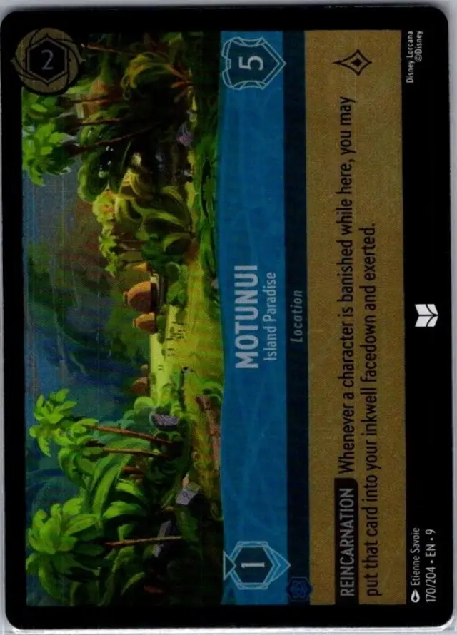 Disney Lorcana: Fabled UNCOMMON FOIL Motunui - Island Paradise #170/204