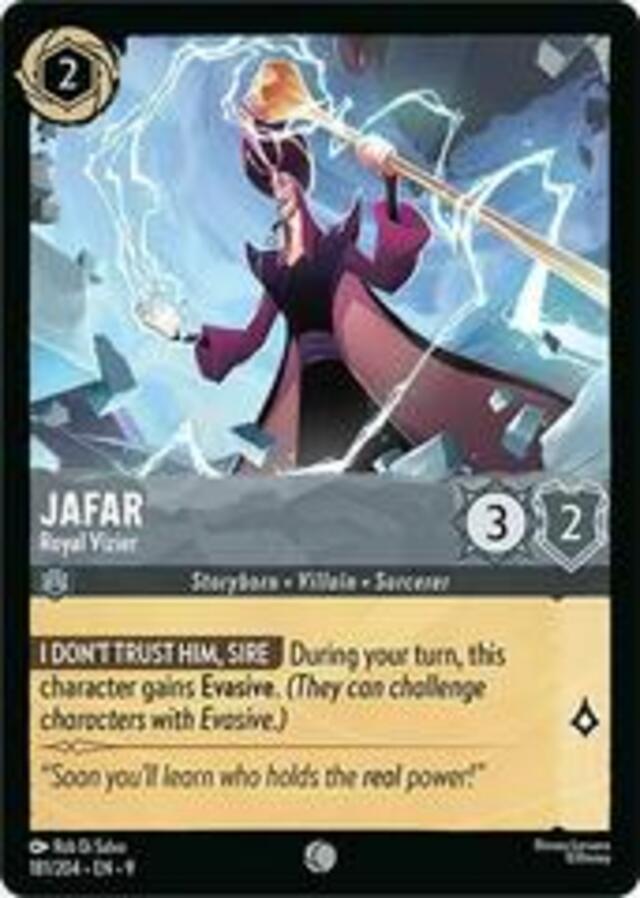 Disney Lorcana: Fabled COMMON FOIL Jafar - Royal Vizier #181/204