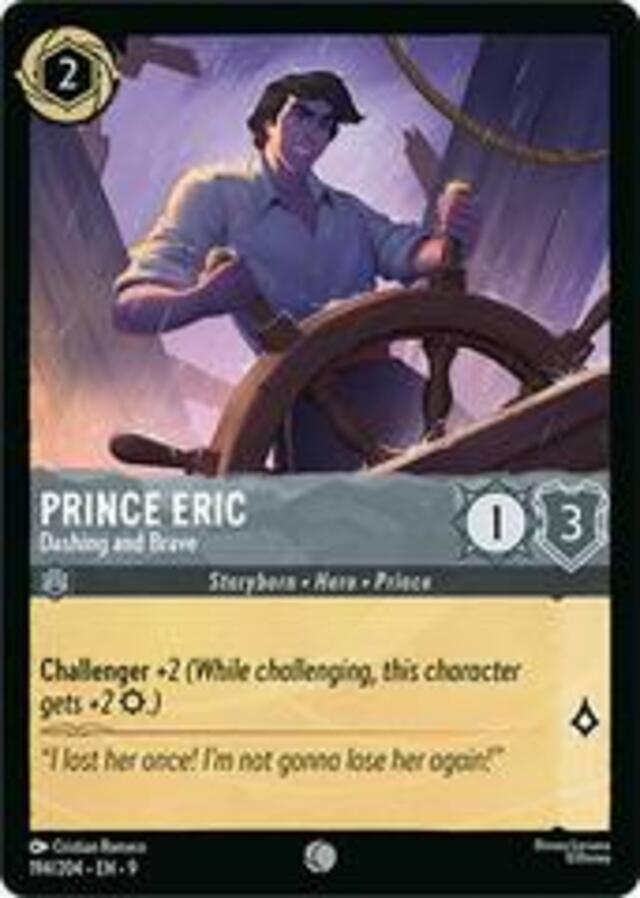 Disney Lorcana: Fabled COMMON Prince Eric - Dashing And Brave #194/204