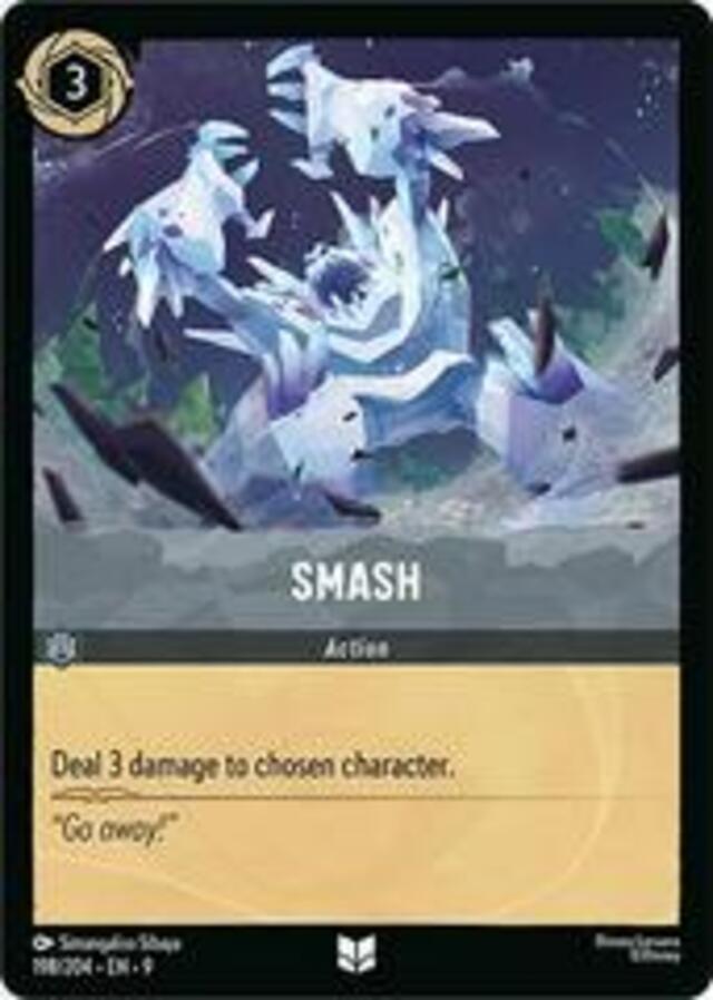 Disney Lorcana: Fabled UNCOMMON FOIL Smash #198/204