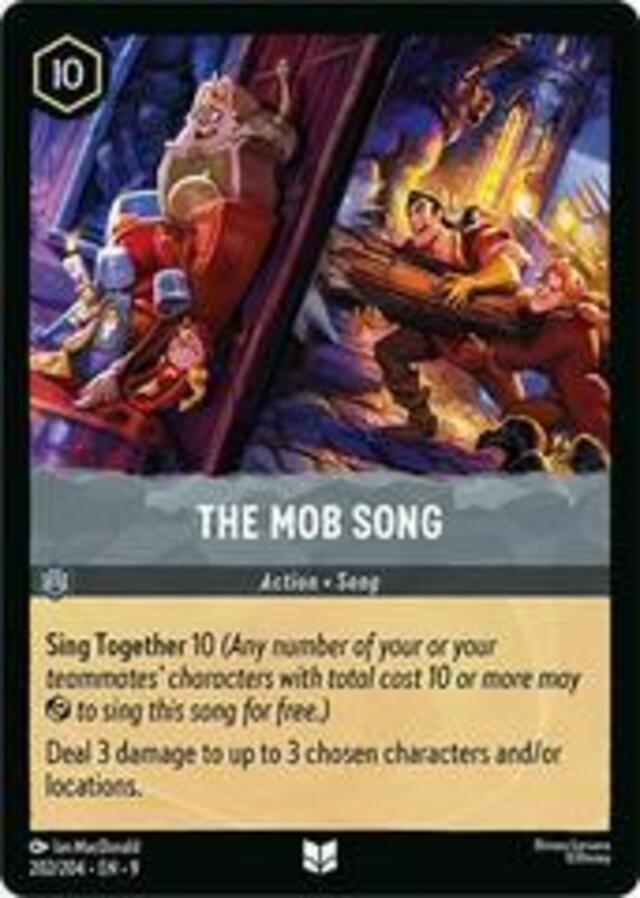 Disney Lorcana: Fabled UNCOMMON FOIL The Mob Song #202/204