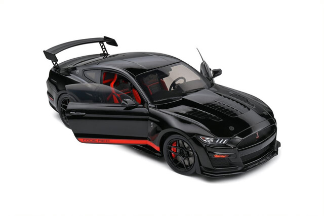 Ford Mustang Shelby GT500 Code Red 2022 Black 1/18 Solido