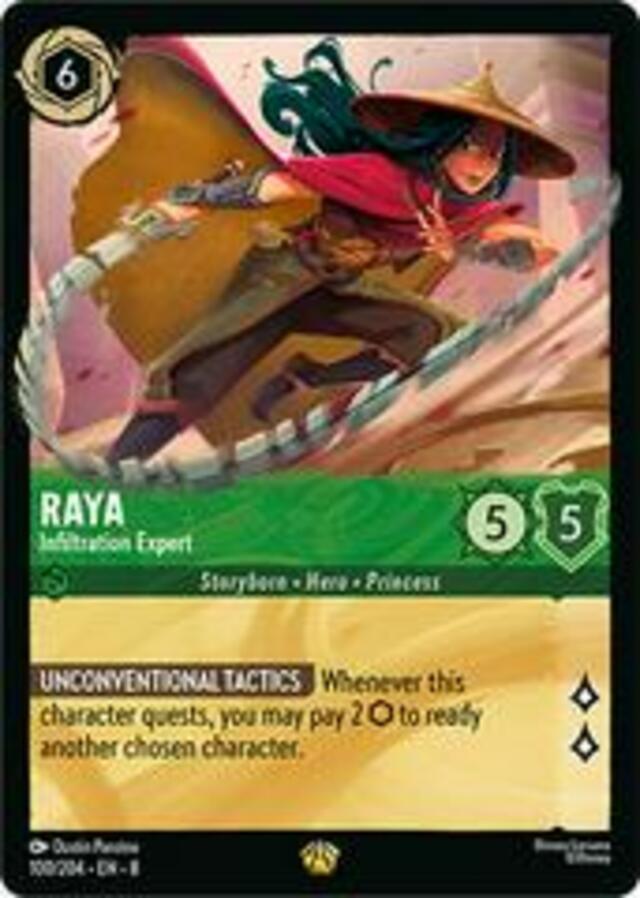 Disney Lorcana: Reign Of Jafar LEGENDARY FOIL Raya - Infiltration Expert #100/204