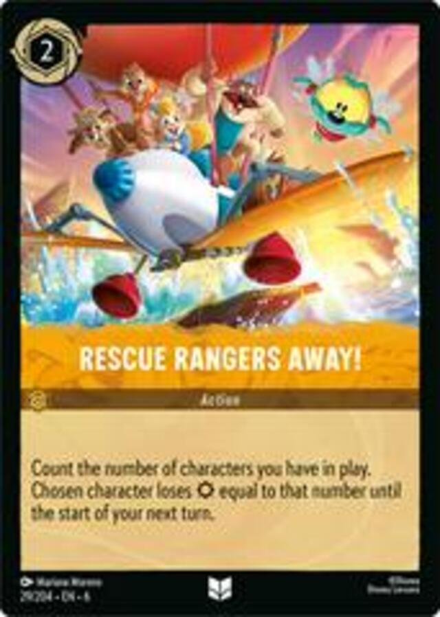 Disney Lorcana: Azurite Sea UNCOMMON Rescue Rangers Away #29/204