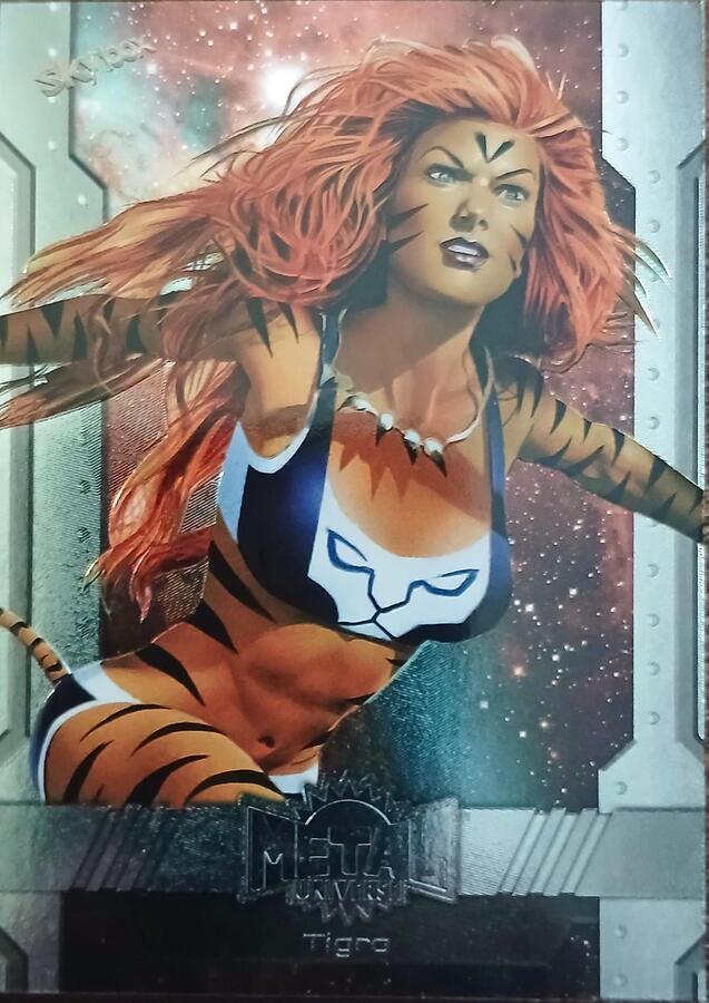 Tigra #14 2024 SkyBox Metal Universe Avengers