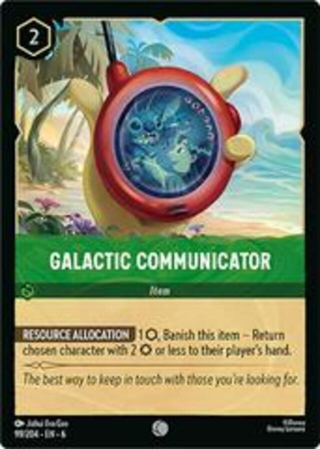 Disney Lorcana: Azurite Sea COMMON FOIL Galactic Communicator #99/204
