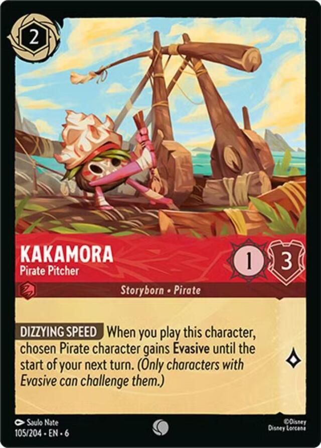 Disney Lorcana: Azurite Sea COMMON FOIL Kakamora - Pirate Pitcher #105/204