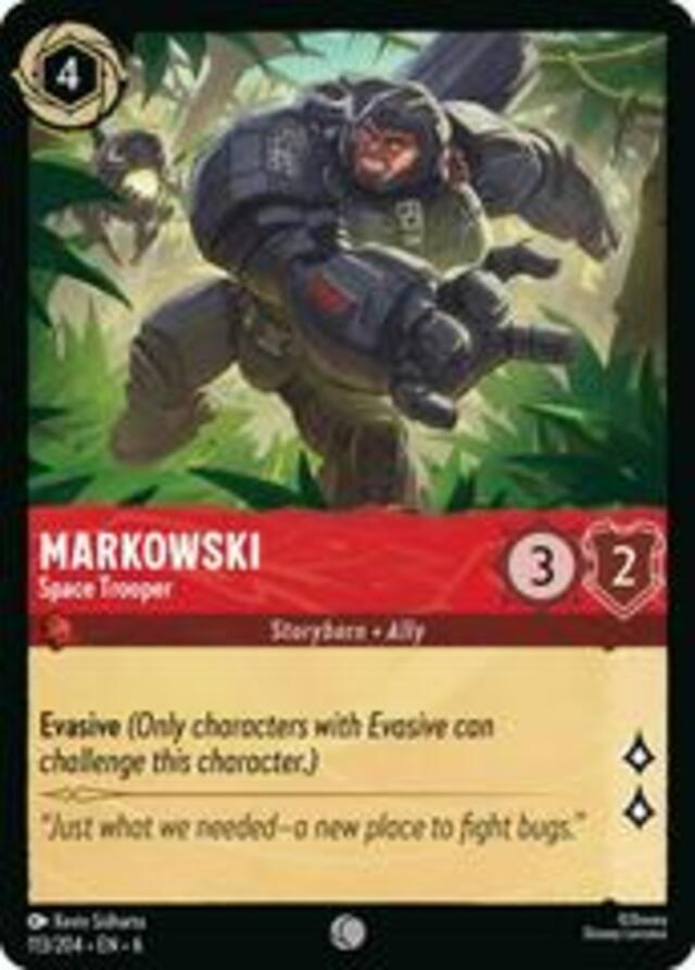 Disney Lorcana: Azurite Sea COMMON Markowski - Space Trooper #113/204
