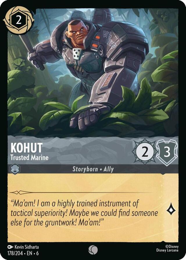 Disney Lorcana: Azurite Sea COMMON Kohut - Trusted Marine #178/204