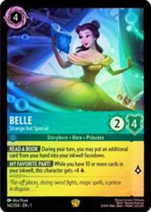 Disney Lorcana: The First Chapter LEGENDARY FOIL Belle - Strange But Special #142/204