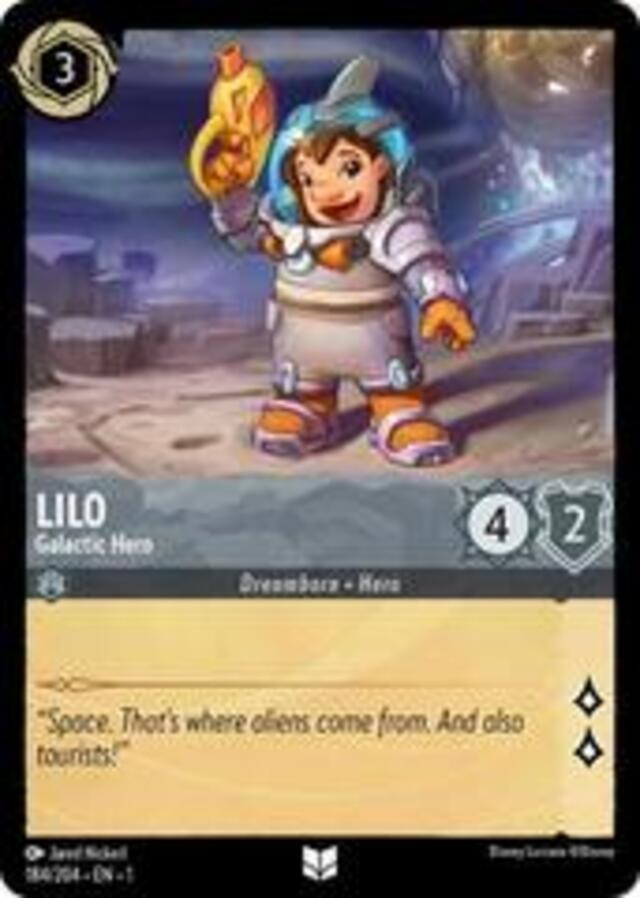 Disney Lorcana: First Chapter UNCOMMON FOIL Lilo - Galactic Hero #184/204