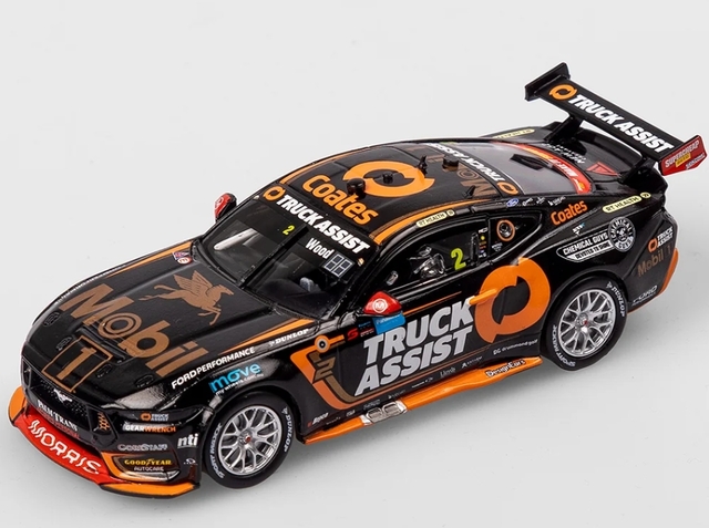 Authentic Collectables 1/43 Mobil 1 Truck Assist Racing #2 R.Wood Ford Mustang GT - 2024 Sydney SuperNight (Mobil 1 50th Anniversary Gold Livery)