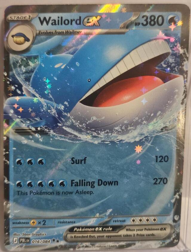 Wailord ex #16 Pokemon Pitch Black