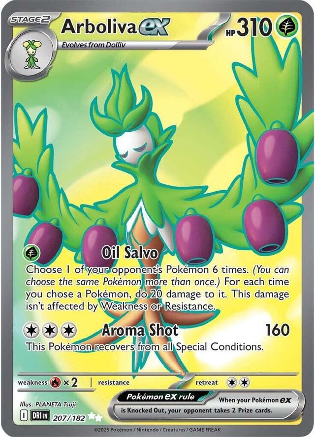 Arboliva ex #207 Pokemon Destined Rivals
