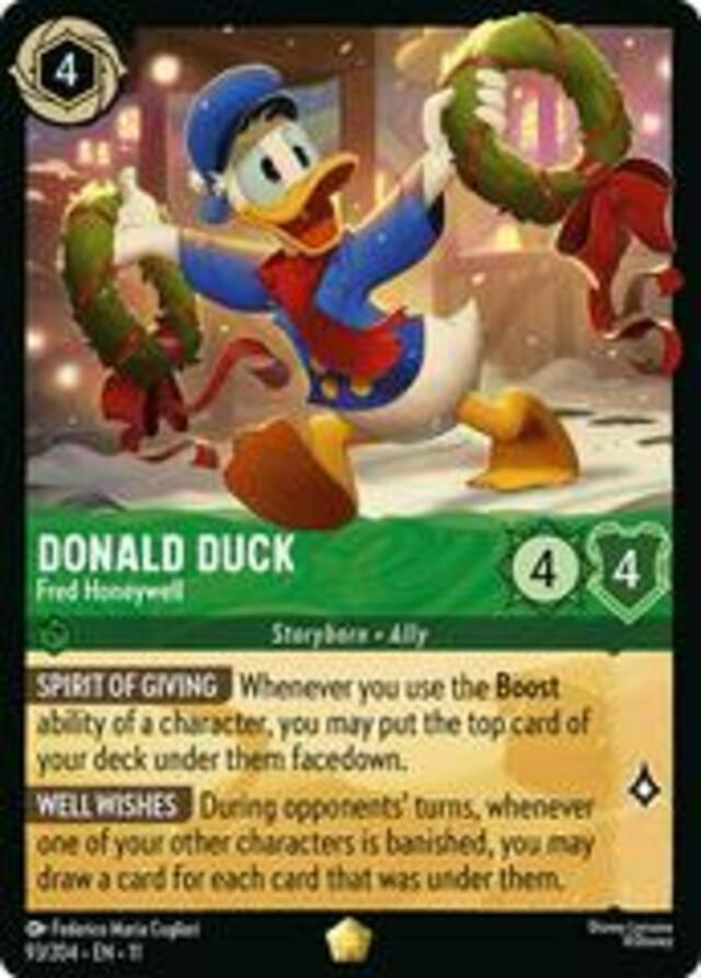 Disney Lorcana: Winterspell LEGENDARY Donald Duck - Fred Honeywell #93/204