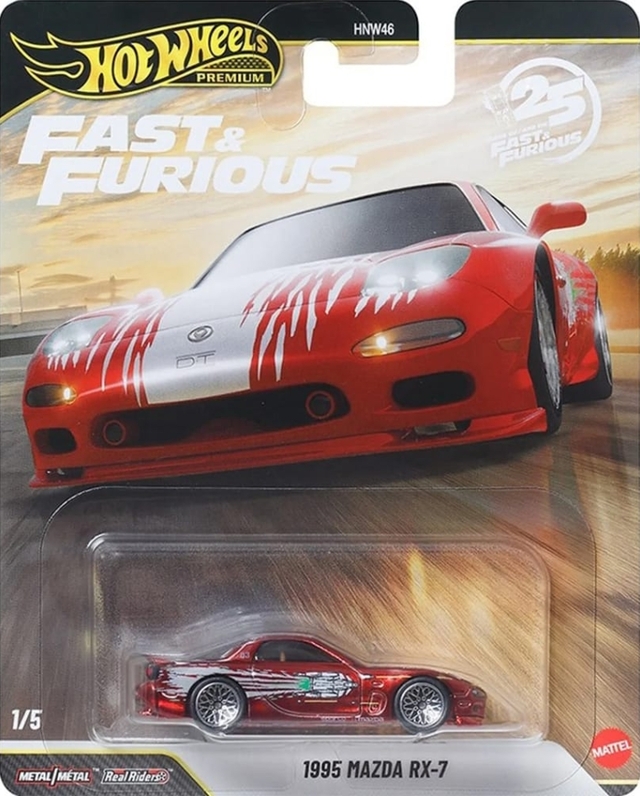 Hot Wheels Premium 2026 Fast & Furious 25th 1995 Mazda RX-7 - The Fast and the Furious