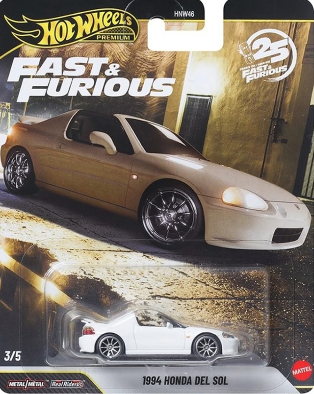 Hot Wheels Premium 2026 Fast & Furious 25th 1994 Honda del Sol - The Fast and the Furious