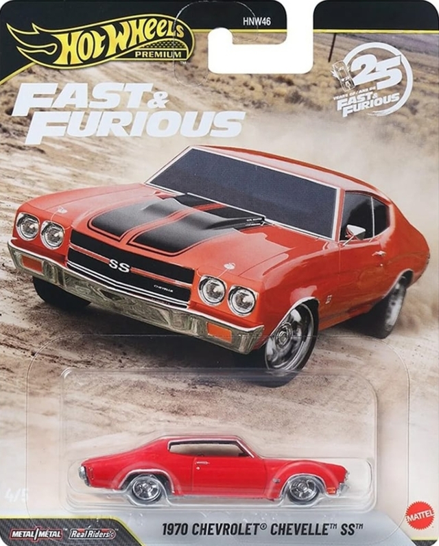Hot Wheels Premium 2026 Fast & Furious 25th 1970 Chevrolet Chevelle SS - The Fast and the Furious
