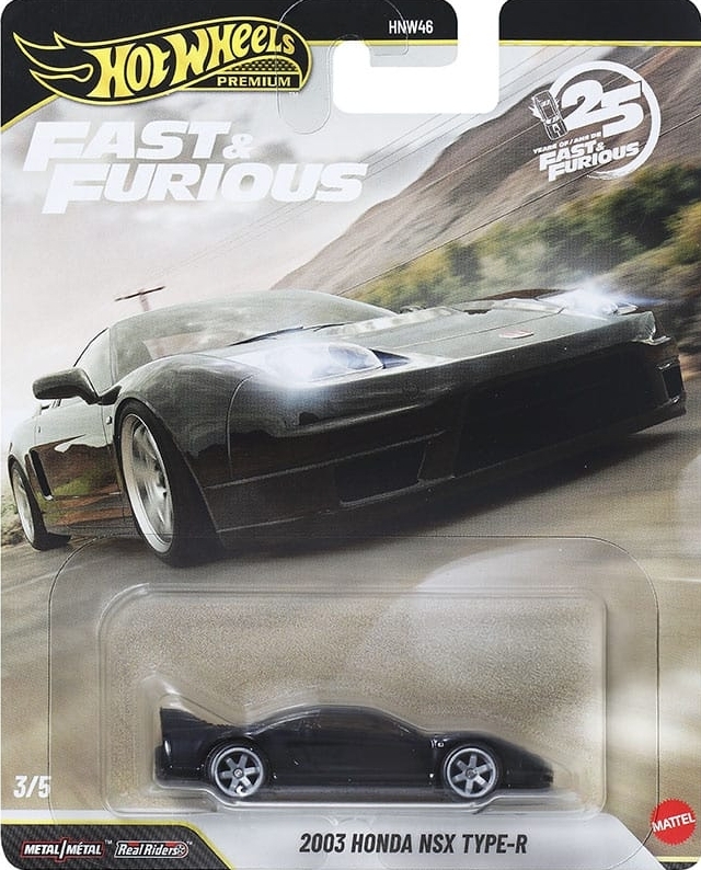 Hot Wheels Premium 2026 Fast & Furious 25th 2003 Honda NSX Type-R