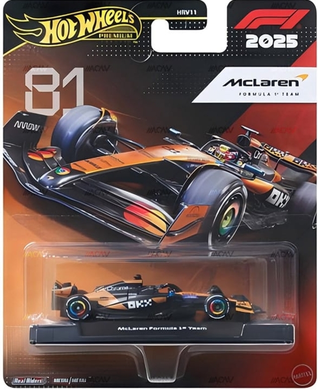 Hot Wheels Premium Formula 1 2026 (2025 Season) McLaren Formula 1 Team #81