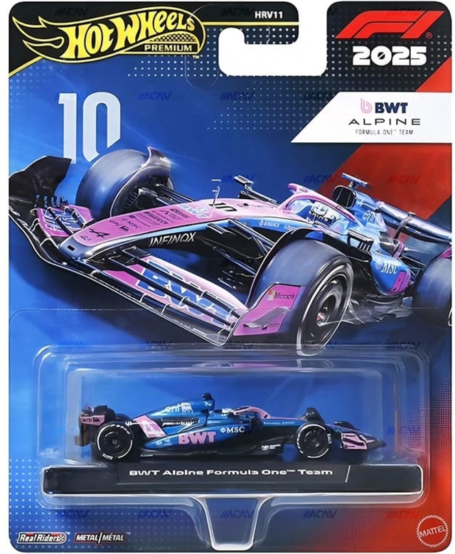 Hot Wheels Premium Formula 1 2026 (2025 Season) BWT Alpine Formula One Team (#10)