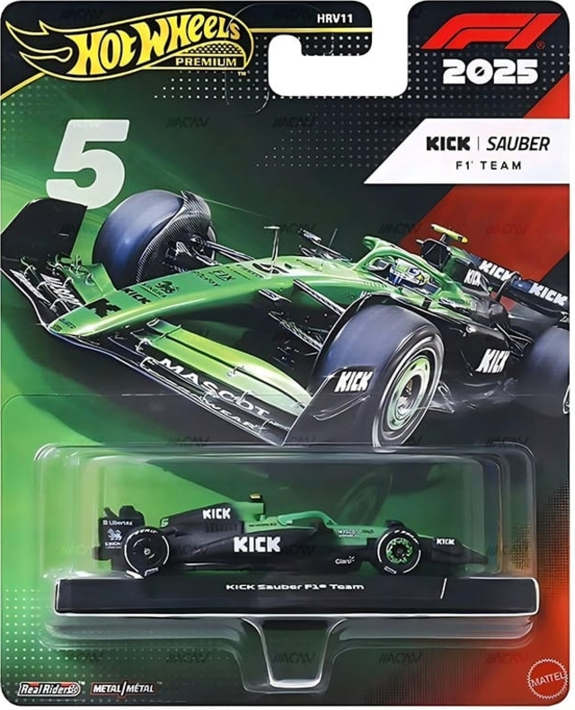 Hot Wheels Premium Formula 1 2026 (2025 Season) KICK Sauber F1 Team (#5)