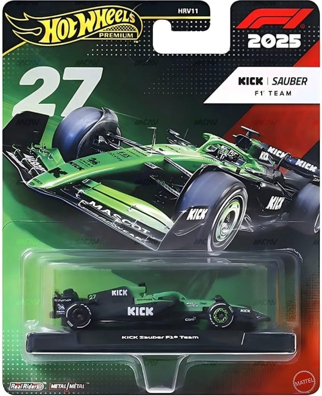 Hot Wheels Premium Formula 1 2026 (2025 Season) KICK Sauber F1 Team (#27)