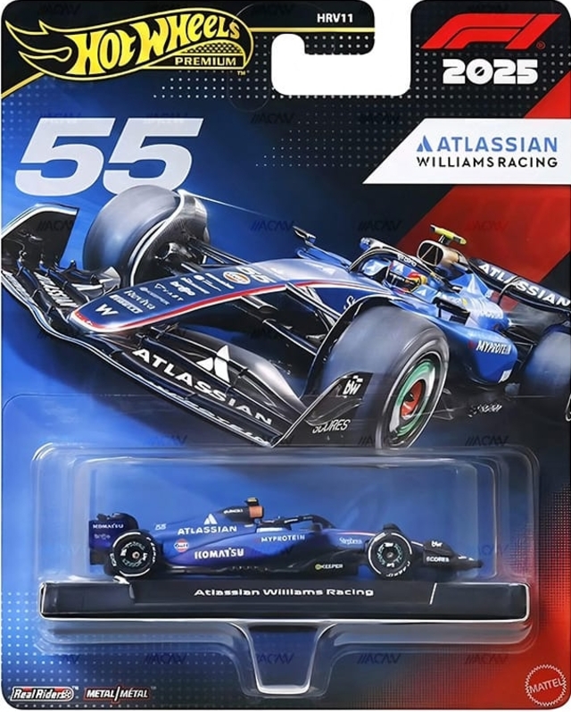 Hot Wheels Premium Formula 1 2026 (2025 Season) Atlassian Williams Racing (#55)