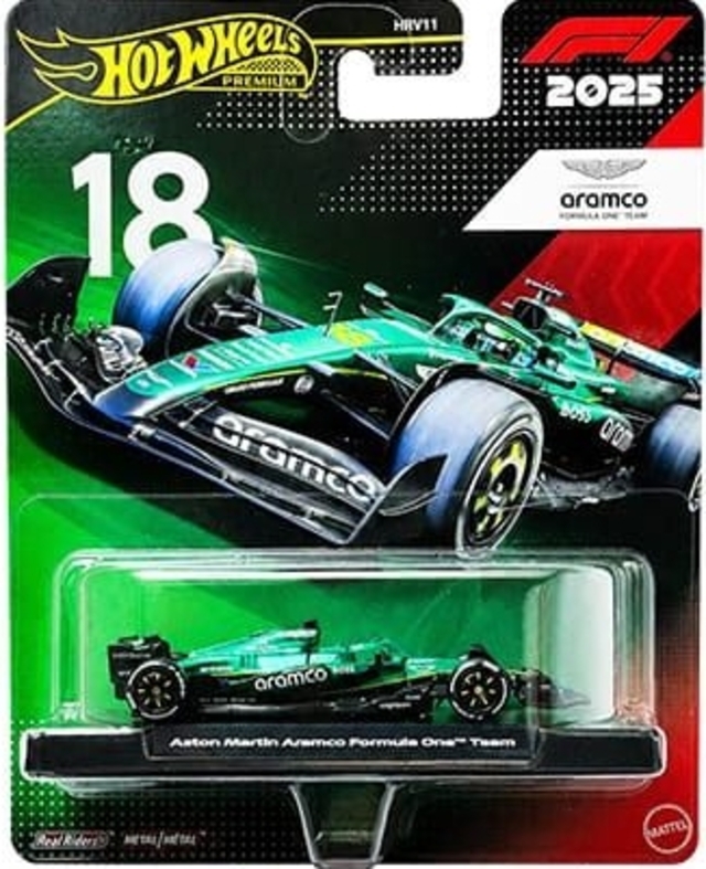 Hot Wheels Premium Formula 1 2026 (2025 Season) Aston Martin Aramco Formula One Team (#18)