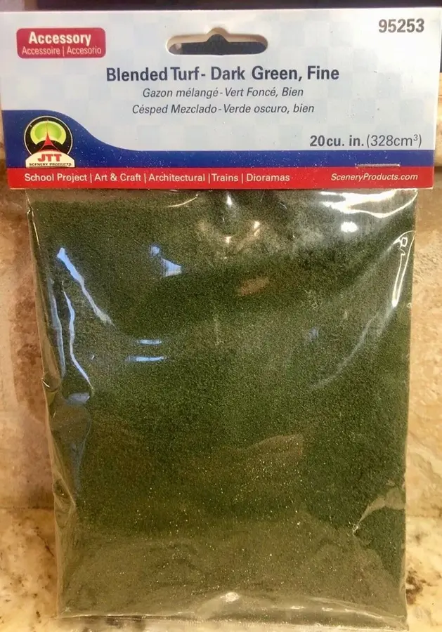 JTT 95253 JTT Scenery Dark Green Blend Fine Turf