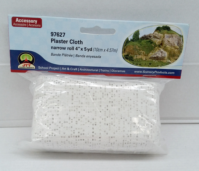 JTT 97627 JTT Scenery HO Scale Plaster Cloth Narrow Roll 10cm x 4.57m