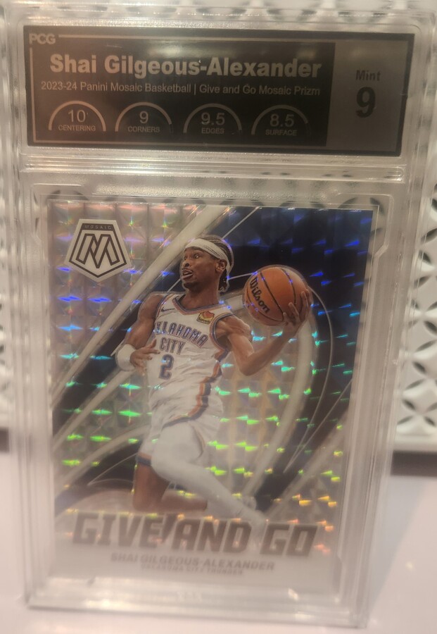 Shai Gilgeous-Alexander #5 2023 Panini Mosaic Give and Go PCG 9 mint