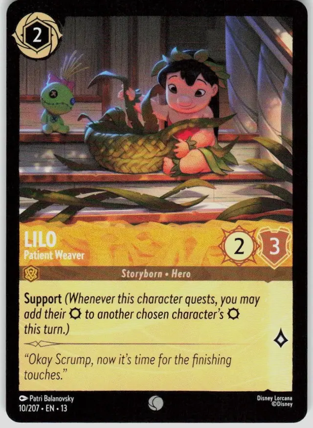 Disney Lorcana: Attack Of The Vine COMMON Lilo - Patient Weaver #10/207