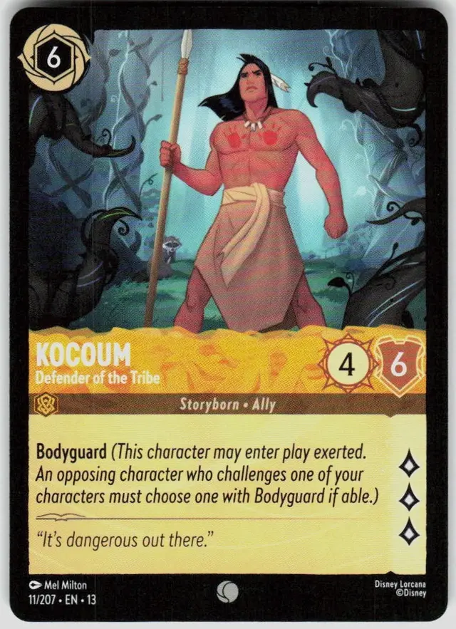Disney Lorcana: Attack Of The Vine COMMON Kocoum - Defender Of The Tribe #11/207