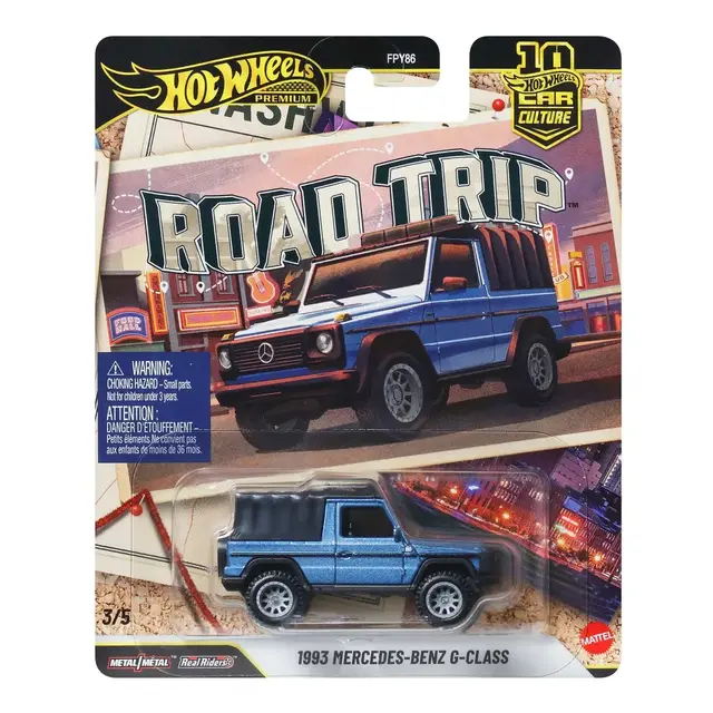 Hot Wheels Car Culture ROAD TRIP 1993 Mercedes-Benz G-Class 3/5