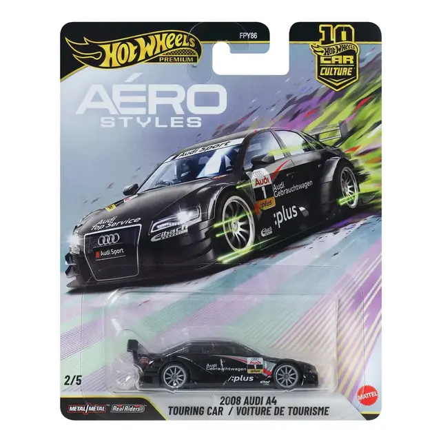 Hot Wheels Car Culture AERO STYLES 2008 Audi A4 Touring Car / Voiture de Tourisme 2/5